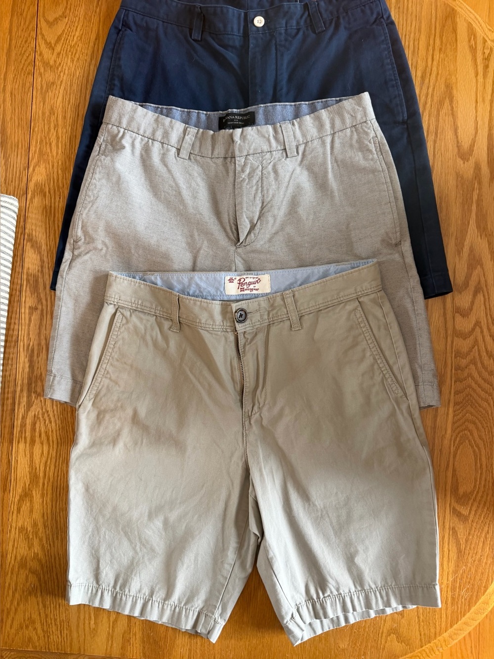 Men's Sz 30 Flat Front Chino Shorts Lot Vineyard Vines, Penguin,Banana Republic